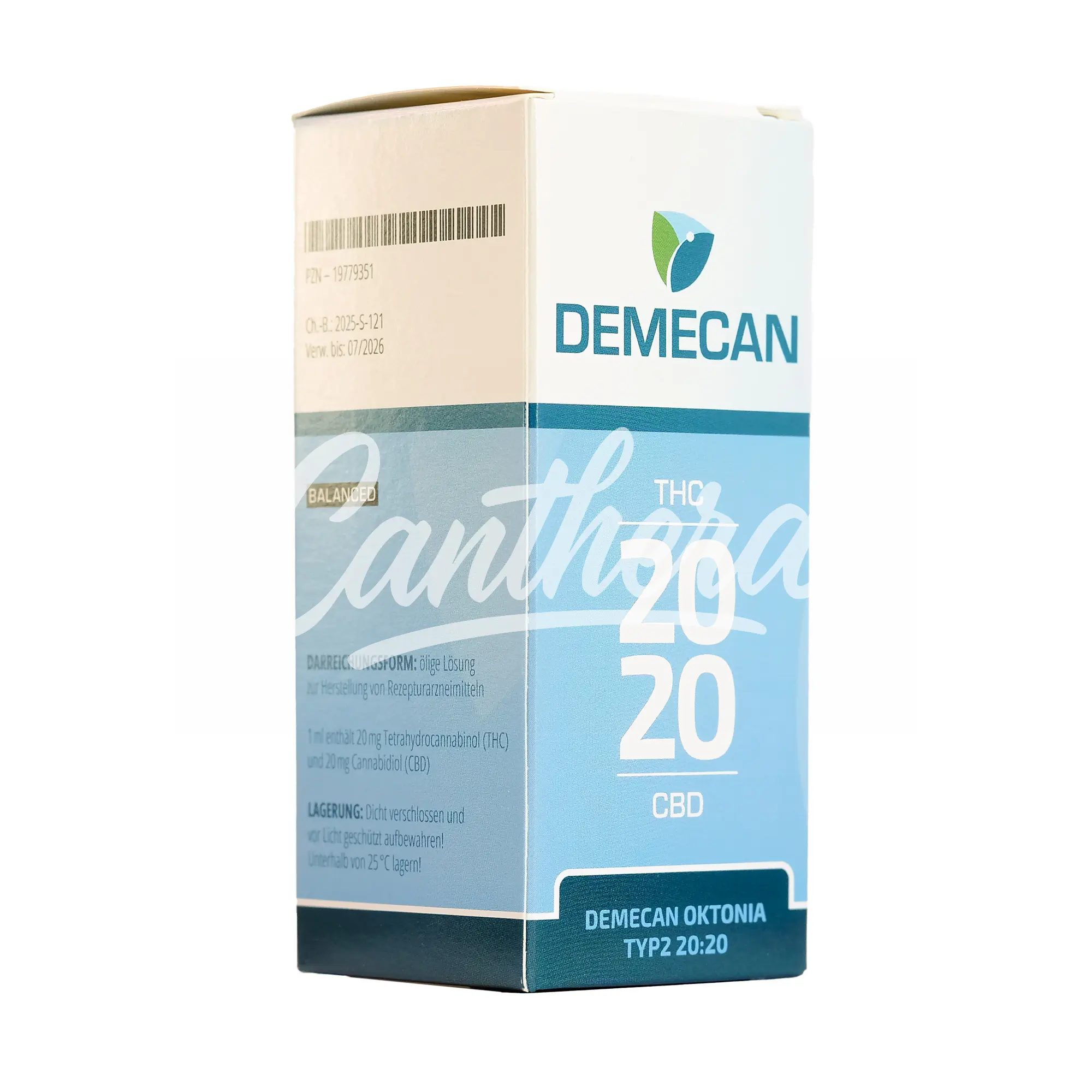 Demecan Oktonia Typ 2 THC 20 und CBD 20 Medizinisches Cannabisextrakt